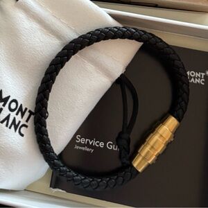 Montblanc Black Bracelet with Gold Accent